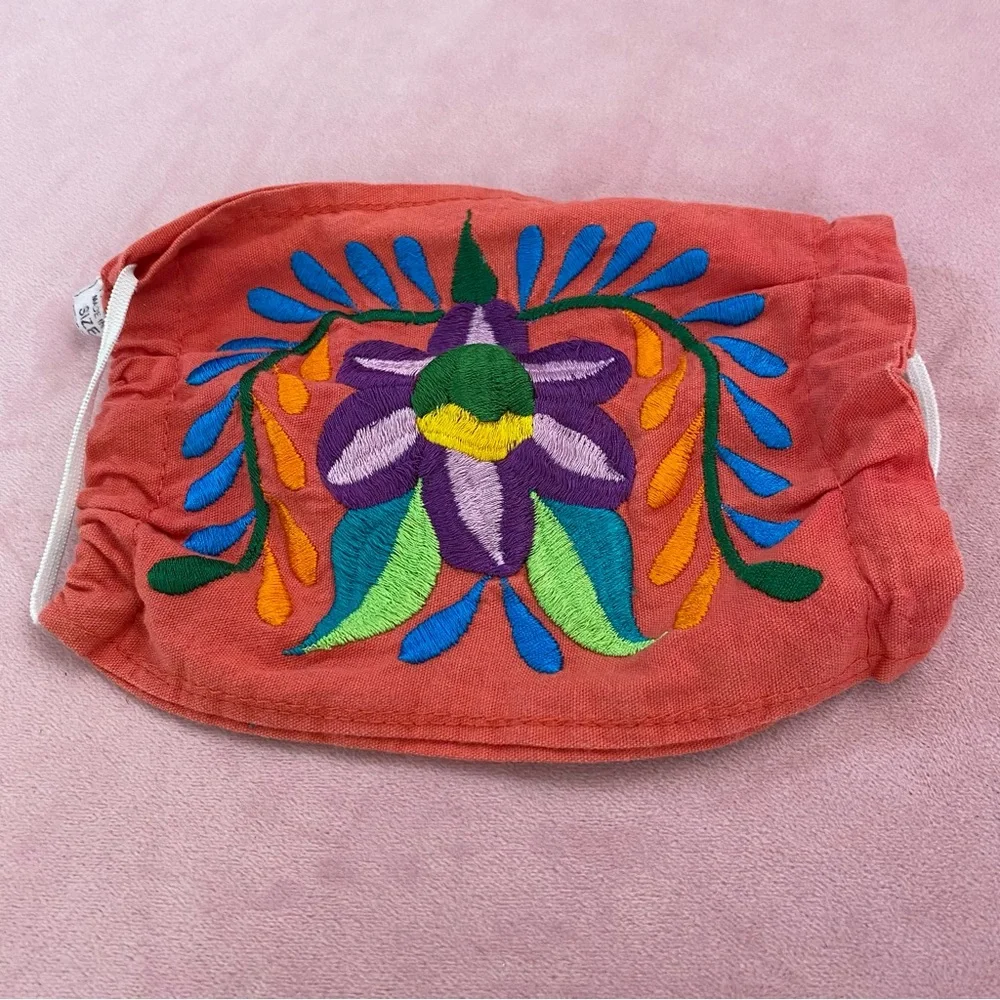 Face Mask Pretty Embroidered Floral Nose and Mouth protection